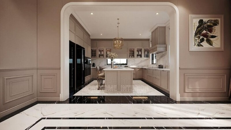 Thay đổi diện mạo bếp nhà phố với tủ bếp ấn tượng và sang trọng