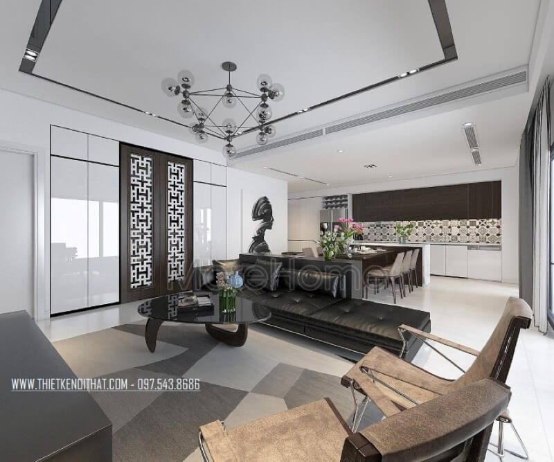 # 28 Idea phòng khách thời thượng trong Thiết kế nhà chung cư 88m2 ở Đà Nẵng